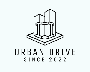 Urban City Skyscraper logo design