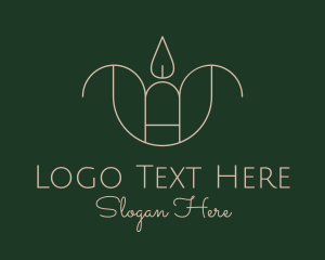 Wax - Spa Scented Candle logo design