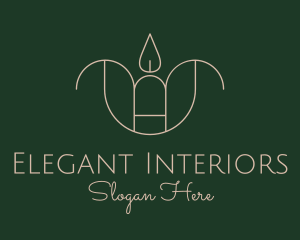 Spa Scented Candle  logo design