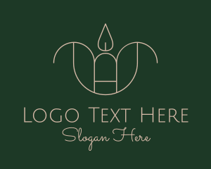 Spa Scented Candle  Logo