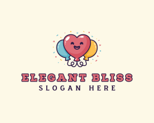 Event - Heart Balloon Party logo design