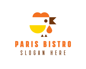 Poultry Rooster Restaurant logo design