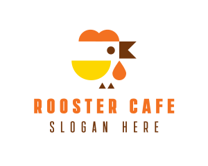 Poultry Rooster Restaurant logo design