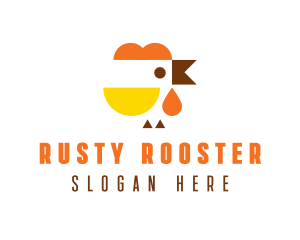 Poultry Rooster Restaurant logo design