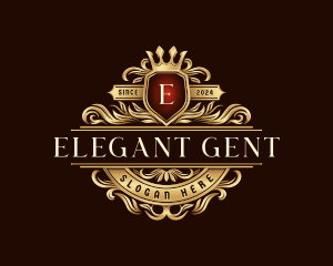 Crown Elegant Crest logo design