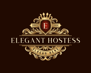 Crown Elegant Crest logo design