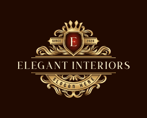 Crown Elegant Crest logo design