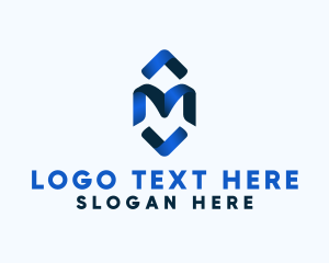Letter M - Generic Blue Letter M logo design