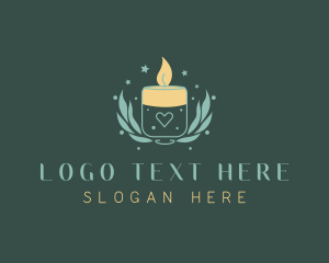 Leaf - Wellness Candle Spa logo design