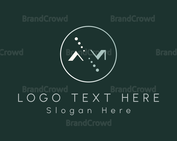 Simple Letter AM Monogram Logo