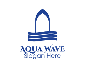 Blue Wave Spa logo design