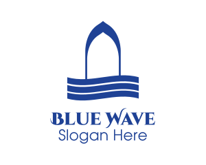 Blue Wave Spa logo design
