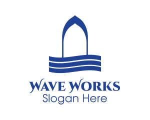 Blue Wave Spa logo design