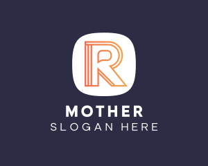 Developer - Chat Outline Letter R logo design