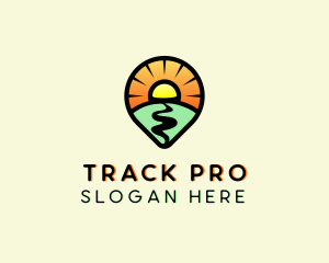 Tracker - Travel Route Navigator logo design