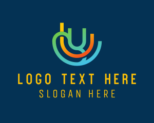 Professional - Professional Company Letter U logo design