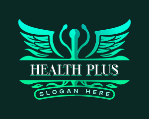 Hospital Health Caduceus logo design