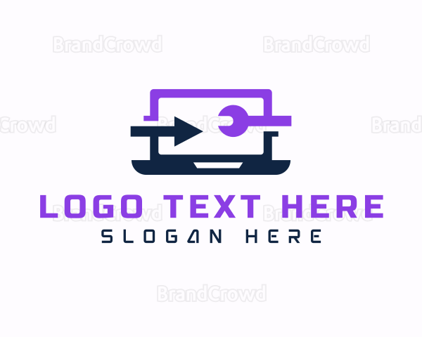 Laptop Tech Gadget Logo