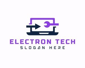 Laptop Tech Gadget logo design