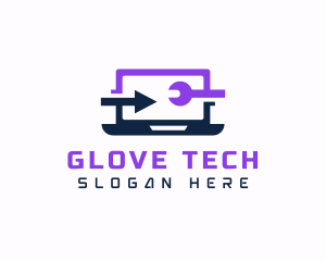 Laptop Tech Gadget logo design