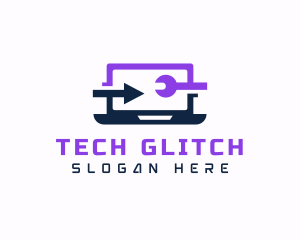 Laptop Tech Gadget logo design