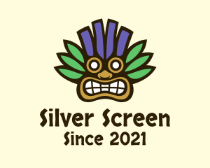Quetzal - Aztec Tropical Tribal Mask logo design