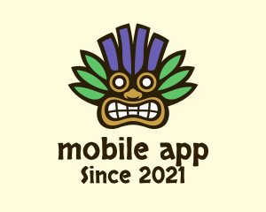 Cultural - Aztec Tropical Tribal Mask logo design