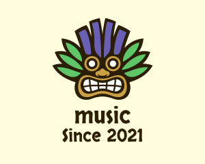 Ancient - Aztec Tropical Tribal Mask logo design
