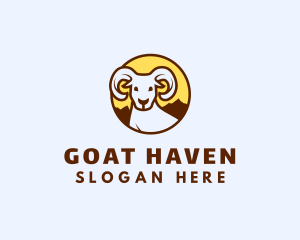 Mountain Goat Ram logo design