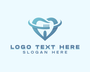 Teeth - Dental Toothbrush Dentist logo design