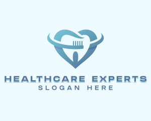 Dental Toothbrush Dentist logo design