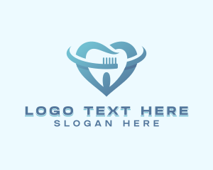 Dental Toothbrush Dentist Logo