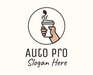 Caffeine - Hot Espresso Cup logo design