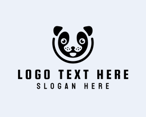 Nursery - Toy Panda Face logo design
