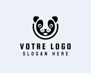 Bear - Toy Panda Face logo design