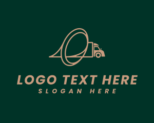 Express - Transport Logistics Letter O logo design