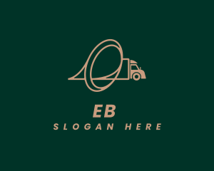 Transport Logistics Letter O Logo