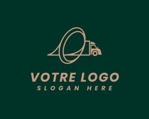 Express - Transport Logistics Letter O logo design