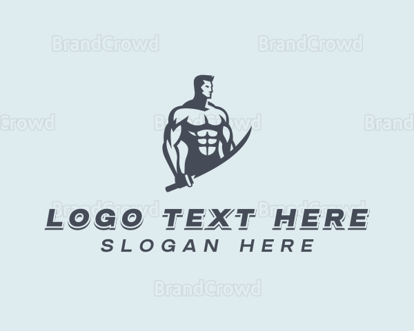 Strong Sword Warrior Logo