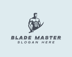 Sword - Strong Sword Warrior logo design