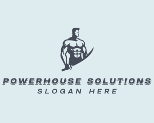 Strong - Strong Sword Warrior logo design