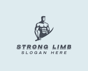 Strong Sword Warrior logo design