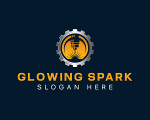 Mechanic Laser Engraving logo design