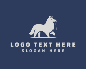Leash - Gray Dog Pet Shop logo design