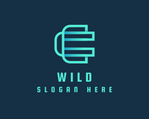 Industry - Digital Cryptocurrency App logo design