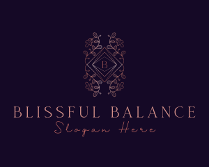 Elegant Leaves Ornament logo design