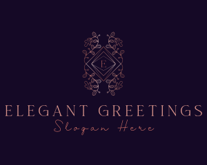 Elegant Leaves Ornament logo design