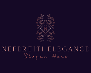 Elegant Leaves Ornament logo design