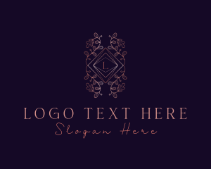 Handmade - Elegant Leaves Ornament logo design