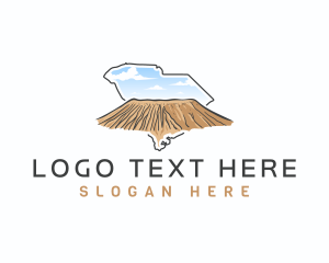 Outdoor - South Carolina Amboy Crater Mountain logo design